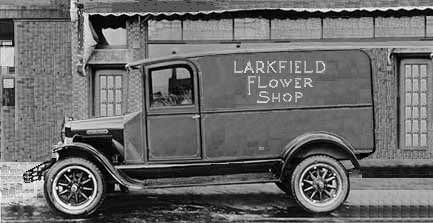 Larkfield Flowers antique delivery truck